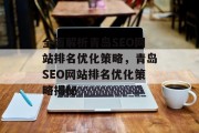 全面解析青岛SEO网站排名优化策略,青岛SEO网站排名优化策略揭秘