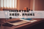 Linux系统下网站流量监控,高效运维之道 Linux系统下网站流量监控,高效运维之道