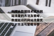 利用大数据技术提升网站流量的方法及策略，数据驱动的网站流量优化，方法与策略分享
