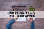 揭秘小说网站排名人气之谜，流量背后的故事