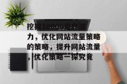 挖掘10000用户潜力，优化网站流量策略的策略，提升网站流量，优化策略一探究竟