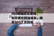 SEO网站优化策略,如何提升网站缓存,提高SEO工资回报 SEO网站优化策略,如何提升网站缓存,提高SEO工资回报