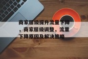 商家层级提升流量下降，商家层级调整，流量下降原因及解决策略