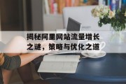 揭秘阿里网站流量增长之谜，策略与优化之道