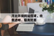 河北环保网站搭建，收费透明，服务优质