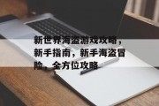 新世界海盗游戏攻略，新手指南，新手海盗冒险，全方位攻略
