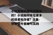 小说是如何提升流量快的？小说如何吸引更多的读者和作者? 流量快速提升策略与实践