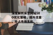 深度解析床垫网站SEO优化策略,提升流量,抢占市场先机 深度解析床垫网站SEO优化策略,提升流量,抢占市场先机