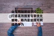 山东网站建设SEO，打造高效搜索引擎优化策略，助力企业提升网络竞争力