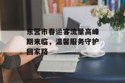 东营市春运客流量高峰期来临,温馨服务守护回家路 东营市春运客流量高峰期来临,温馨服务守护回家路