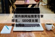 新网站SEO优化策略,提升新网站搜索引擎排名, SEO优化策略大揭秘