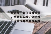 全站推广如何提升流量，策略与实践，全站推广流量提升策略及实践