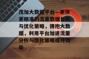 茂加大数据平台—更快更精准的流量数据分析与优化策略，拥抱大数据，利用平台加速流量分析与优化策略提升效能