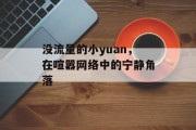 没流量的小yuan,在喧嚣网络中的宁静角落 没流量的小yuan,在喧嚣网络中的宁静角落