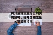 提升店铺流量标签的关键策略，提升店铺流量，关键策略指南