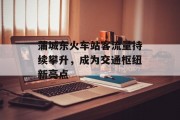 蒲城东火车站客流量持续攀升,成为交通枢纽新亮点 蒲城东火车站客流量持续攀升,成为交通枢纽新亮点