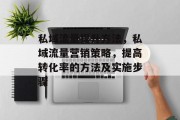 私域流量提升方法,私域流量营销策略,提高转化率的方法及实施步骤