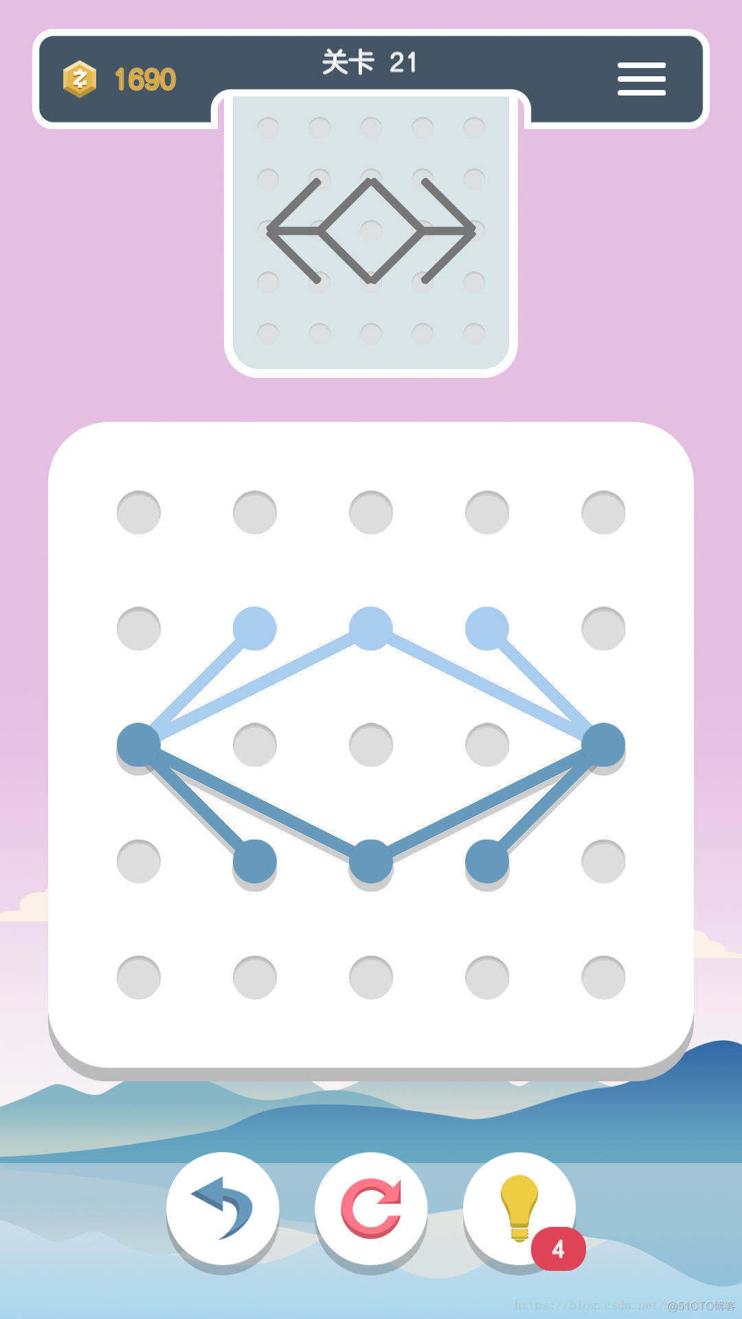 点线交织游戏攻略(第二关通关图文攻略) 点线交织游戏攻略(第二关通关图文攻略)