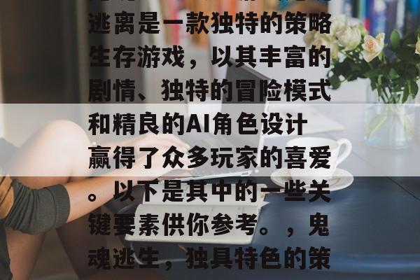 鬼魂逃生攻略游戏鬼魂逃离是一款独特的策略生存游戏，以其丰富的剧情、独特的冒险模式和精良的AI角色设计赢得了众多玩家的喜爱。以下是其中的一些关键要素供你参考。，鬼魂逃生，独具特色的策略生存游戏