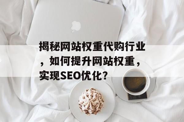 揭秘网站权重代购行业,如何提升网站权重,实现SEO优化? 揭秘网站权重代购行业,如何提升网站权重,实现SEO优化?