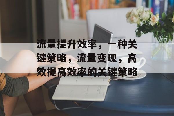 流量提升效率,一种关键策略,流量变现,高效提高效率的关键策略 流量提升效率,一种关键策略,流量变现,高效提高效率的关键策略