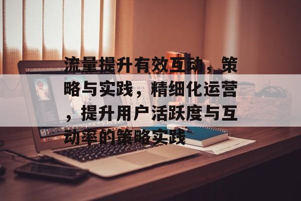 流量提升有效互动,策略与实践,精细化运营,提升用户活跃度与互动率的策略实践 流量提升有效互动,策略与实践,精细化运营,提升用户活跃度与互动率的策略实践