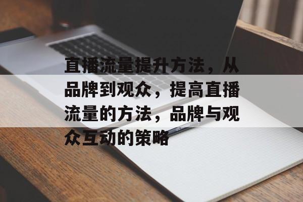 直播流量提升方法，从品牌到观众，提高直播流量的方法，品牌与观众互动的策略