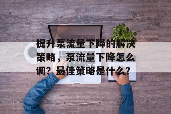 提升泵流量下降的解决策略，泵流量下降怎么调？最佳策略是什么？