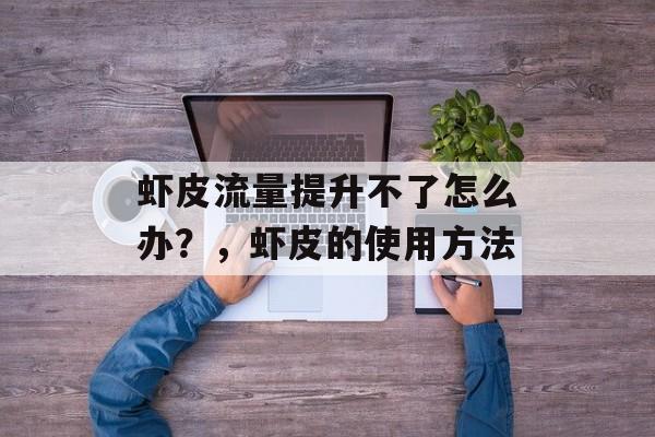 虾皮流量提升不了怎么办?,虾皮的使用方法 虾皮流量提升不了怎么办?,虾皮的使用方法
