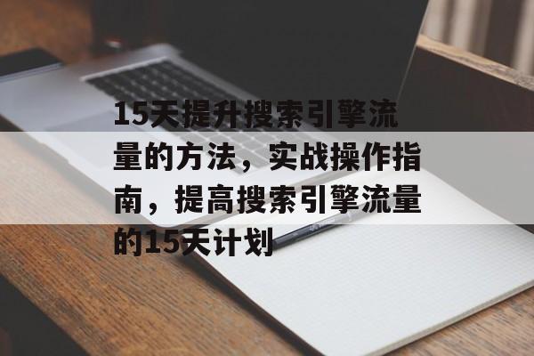 15天提升搜索引擎流量的方法，实战操作指南，提高搜索引擎流量的15天计划