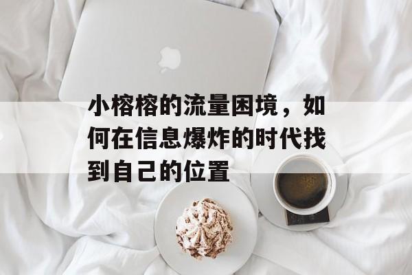 小榕榕的流量困境，如何在信息爆炸的时代找到自己的位置