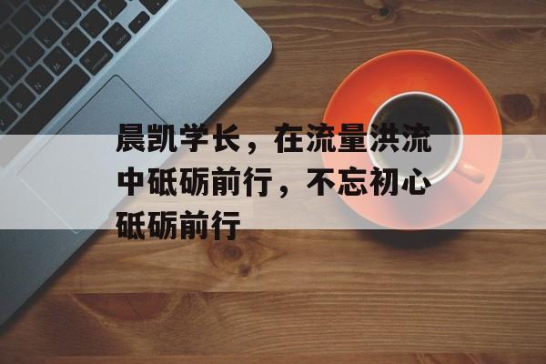 晨凯学长，在流量洪流中砥砺前行，不忘初心砥砺前行