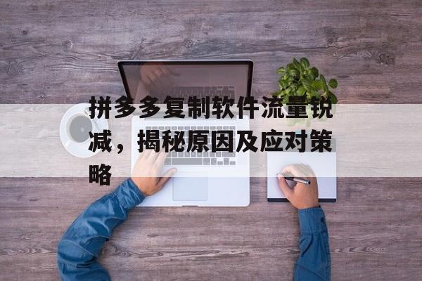 拼多多复制软件流量锐减,揭秘原因及应对策略 拼多多复制软件流量锐减,揭秘原因及应对策略